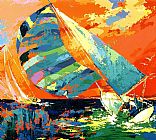 Sports Art for sale - Orange Sky Sailing by Leroy Neiman